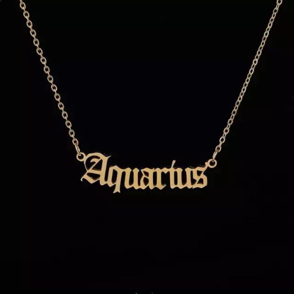 ‎AQUARIUS ZODIAC NECKLACE